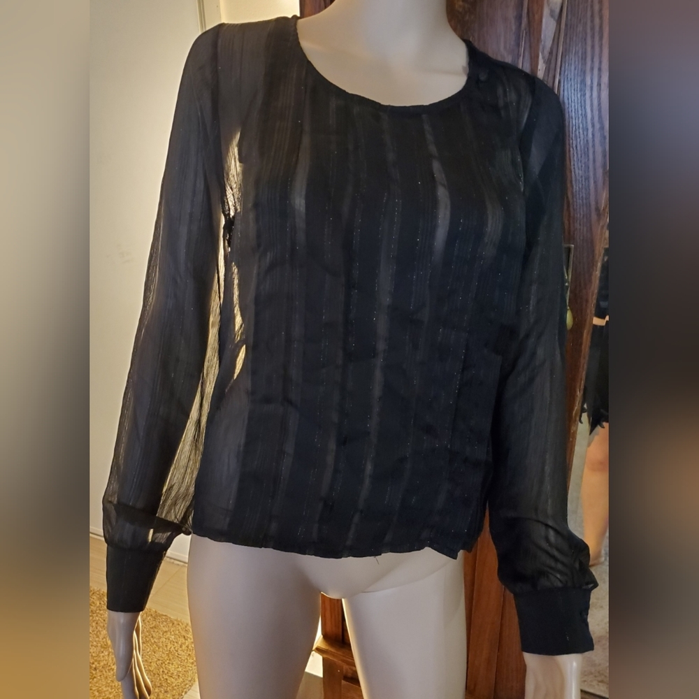 Rory Beca Forever 21 Sheer Long Sleeve Top